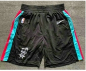 Men's San Antonio Spurs Black 2021 Nike City Edition Swingman Stitched NBA Shorts