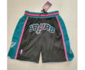 Men's San Antonio Spurs Black Pocket Shorts