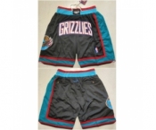 Men Memphis Grizzlies Black Shorts Run Small