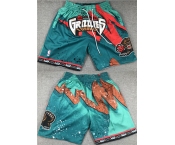 Men's Memphis Grizzlies Aqua Shorts (Run Small)