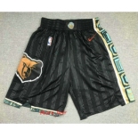 Men's Memphis Grizzlies Black Nike 2021 NEW Swingman City Edition Shorts