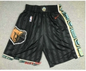 Men's Memphis Grizzlies Black Nike 2021 NEW Swingman City Edition Shorts