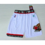 Men's Memphis Grizzlies White Hardwood Classics Swingman Shorts