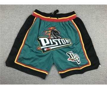 Pistons Green Pockets Just Don Mesh Shorts