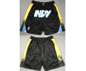 Men's Indiana Pacers Black City Edition Shorts (Run Small)