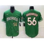 Men's Mexico Baseball #56 Randy Arozarena Number 2023 Green World Classic Stitched Jersey4