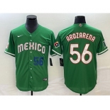 Men's Mexico Baseball #56 Randy Arozarena Number 2023 Green World Classic Stitched Jersey