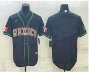 Men's Mexico Baseball Blank 2023 Black World Baseball Classic Stitched Jerseys