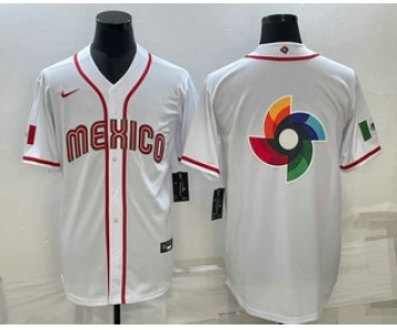 Men's USA Baseball Big Logo 2023 White World Classic Stitched Jersey