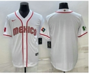 Men's USA Baseball Blank 2023 White World Classic Stitched Jerseys