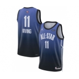 Men's 2023 All-Star #11 Kyrie Irving Blue Game Swingman Stitched Basketball Jersey