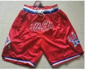 1991 All-Star West Shorts (Red) JUST DON By Mitchell & Ness