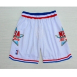 1992 All-Star White Hardwood Classics Swingman Shorts