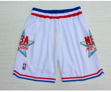 1992 All-Star White Hardwood Classics Swingman Shorts