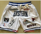 All-Star Eastern White JUST DON By Mitchell & Ness Shorts