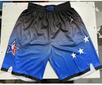 Men's 2023 All Star Blue With Game Swingman Hot Press Shorts