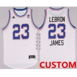 Custom 2015 NBA Eastern All-Stars Revolution 30 Swingman White Jersey