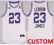 Custom 2015 NBA Eastern All-Stars Revolution 30 Swingman White Jersey