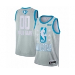 Men 2022 All Star Active Player Custom Grey Eastern Conference Gray Basketball Jersey