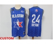 Men's Custom The Jordan Brand 2020 All-Star Game Swingman Stitched Blue NBA Jersey