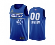 Men's Nike Personalized Jordan Brand Blue 2021 NBA All-Star Game Swingman Finished Jersey