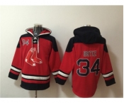 Men's Boston Red Sox #34 David Ortiz Ageless Must-Have Lace-Up Pullover Hoodie