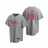 Youth Philadelphia Phillies #28 Alec Bohm Gray Road Jersey