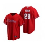 Youth Philadelphia Phillies #28 Alec Bohm Red Alternate stitch Jersey