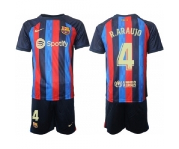 Barcelona Men #4 Soccer Jerseys 002