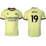 Arsenal F.C #19 Nicolas Pépé Away Soccer Jersey2