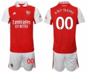 Men's Arsenal F.C Custom 2023 Red Home Soccer Jersey Suit