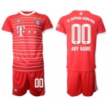 Men's FC Bayern München Custom 22-23 Red Home Soccer Jersey Suit