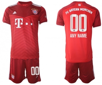 Men's FC Bayern München Custom Jersey With Shorts2