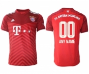 Men's FC Bayern München Custom Red Home Jersey