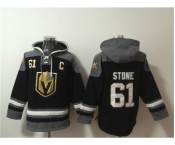 Men's Vegas Golden Knights #61 Mark Stone Black Ageless Must-Have Lace-Up Pullover Hoodie