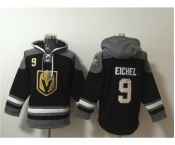 Men's Vegas Golden Knights #9 Jack Eichel Black Ageless Must-Have Lace-Up Pullover Hoodie