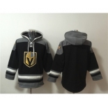 Men's Vegas Golden Knights Blank Black Ageless Must-Have Lace-Up Pullover Hoodie