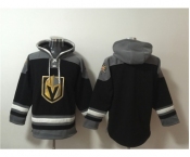 Men's Vegas Golden Knights Blank Black Ageless Must-Have Lace-Up Pullover Hoodie