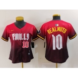 Women's Philadelphia Phillies #10 JT Realmuto Number Red 2024 City Connect Limited Jersey