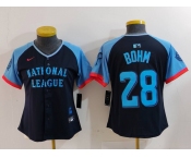 Women's Philadelphia Phillies #28 Alec Bohm Navy 2024 All Star Limited Stitched Jersey