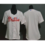 Women's Philadelphia Phillies Blank White Stitched MLB Cool Base Nike Jersey