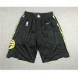 Men's Toronto Raptors Black 2020 Nike City Edition Swingman Shorts