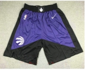 Men's toronto raptors purple with black nike swingman 2021 earned edition stitched shorts