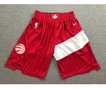 Raptors Red Earned Edition Nike Swingman Shorts