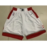 Raptors White Nike Swingman Shorts