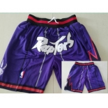 Toronto Raptors Purple Throwback Short