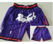 Toronto Raptors Purple Throwback Short