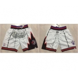 Toronto Raptors White Throwback Short