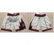 Toronto Raptors White Throwback Short