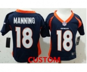 Nike Denver Broncos Custom Blue Toddlers Jersey